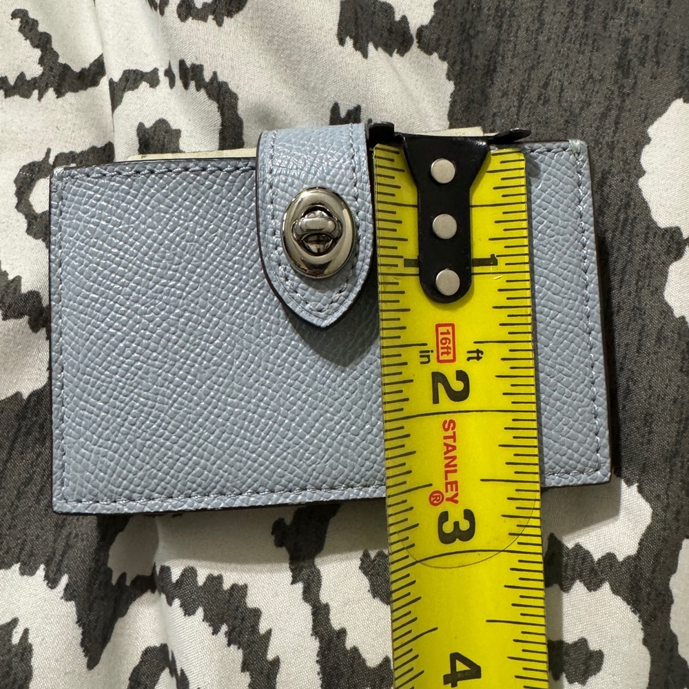 Coach Pale blue Leather Card Holder - Picture 15 of 16